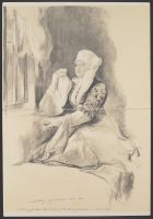 Madame Josephina the Landlady of the Hotel Constantinople in a  Turkish Dress