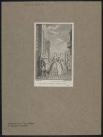 Illustration to the third act of  'L'honnete Criminel'