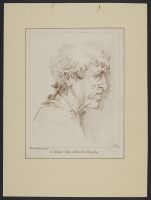 Head and shoulders of a man in profile after Mantegna
