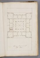 Page 61. Ground plan for the ground floor of a palace.