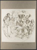 Roundel with a narrative scene