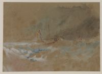 Boat on a rough sea