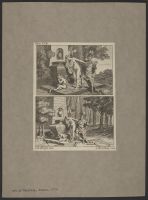 Plate 18: Venus mourning the death of Adonis (scene repeated twice with different backgrounds)