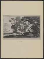 Landscape with figures and a dog