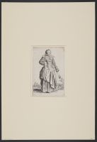 Noblewoman with large ruff and headress on the back of her head  (la dame a la grande collerette et a la coiffe retombant en  arrière)