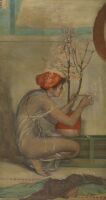 Young Girl with Cherry Blossom
