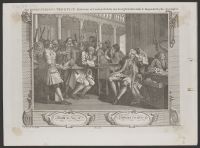 Industry and Idleness, Plate 10, The Industrious 'Prentice Alderman of London, the Idle one brought before him & Impeach'd by his Accomplice