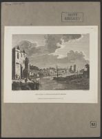 Town and Castle of Askeyton, taken from the Ruins of the Abbey.