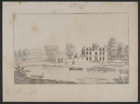 A house with a lake