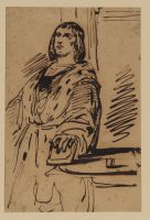 Study of a man in costume - Hamlet (?)