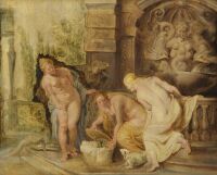 Daughters of Cecrops discovering Erichthonius