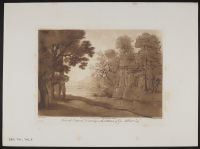 Landscape with trees, a river and a water mill