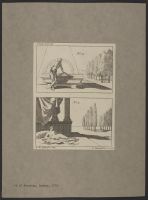 Plate 27: Two scenes showing relations between lying and standing objects