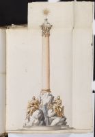 Design of free standing fountain for the site of the Fontana di  Trevi in Rome