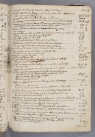Building accounts from 1664 for alterations to a house in Liège (recto and verso).