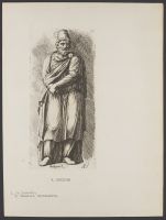Male figure with hat Plate 75 from Signorum veterum icones, 100 plates plus  title-page, of etchings after classical sculpture, dedicated to  Johannes Wtenbogaard and Constantijn Huygens