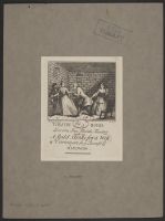 Benefit ticket for William Milward for his performance in 'A Bold Stroke for a Wife', illustrated with a scene from 'The Beggar's Opera' (after)