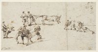 Scenes of bull baiting