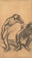 Two seated dancers