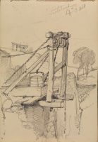 A pulley, with barrel attached