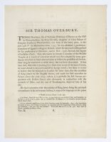 Sir Thomas Overbury