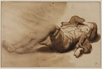 Youth lying on ground asleep