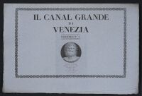 Il Canal Grande di Venezia Descritto da Antonio Quadri - cover  to folder 5