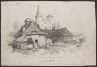 Set of landscape lithographs