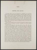 Paris. Hotel De Cluni.