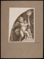 Cherub holding a torch