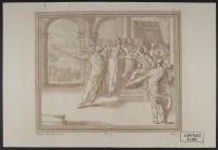 Joseph and his brothers before the Pharoah (?)