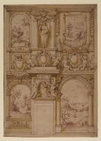 Design for the decoration of a wall in the Palazzo Mattei di Giove, Rome