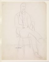Study for painting of Edwin Evans
