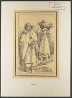 Woman with basket and girl with kindling, from "Rustic Figures after Nature"
