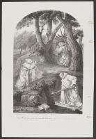 Saint Bruno prie pour la nouvelle Chartreuse qu'il vient de fonder en Calabre