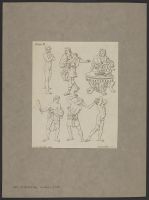 Plate 9: Figures in passive poses, in which internal passions are expressed externally, such as love, hatred, anger, scorn and joy