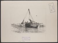 Hog boat on the Sands at Brighton