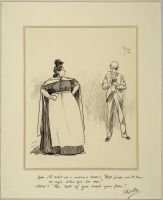 Artist sketching woman in the street
