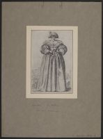 Masked noblewoman [portrait of Callot's wife, Catherine  Kuttinger] (la dame au masque)