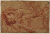 Recumbent male nude