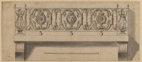 Design for a balcony in the Cour de Marbre, Versailles