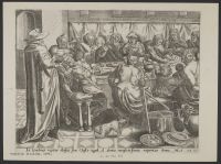 The Parable of the marriage feast [and the man went to greet his guests and saw there a man who did not have on his wedding garment]