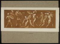 Frieze - soldiers and horses in battle