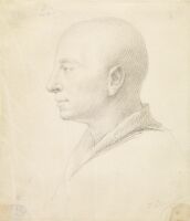 Self-portrait in profile