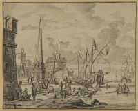 Seaport, with Castel Sant'Angelo in the background