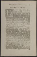 Page of text with a decorated letter and a plate showing dogs hunting deer