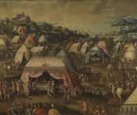 The Meeting of Charles V and Barbarossa (Khayr al-Din) after the Siege of Tunis