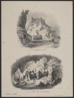 Castle scene and cave scene