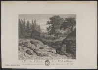 Landscape with a cascading river
