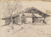 Barns or sheds (recto)